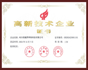 高新技术企业证书 高新技术企业证书